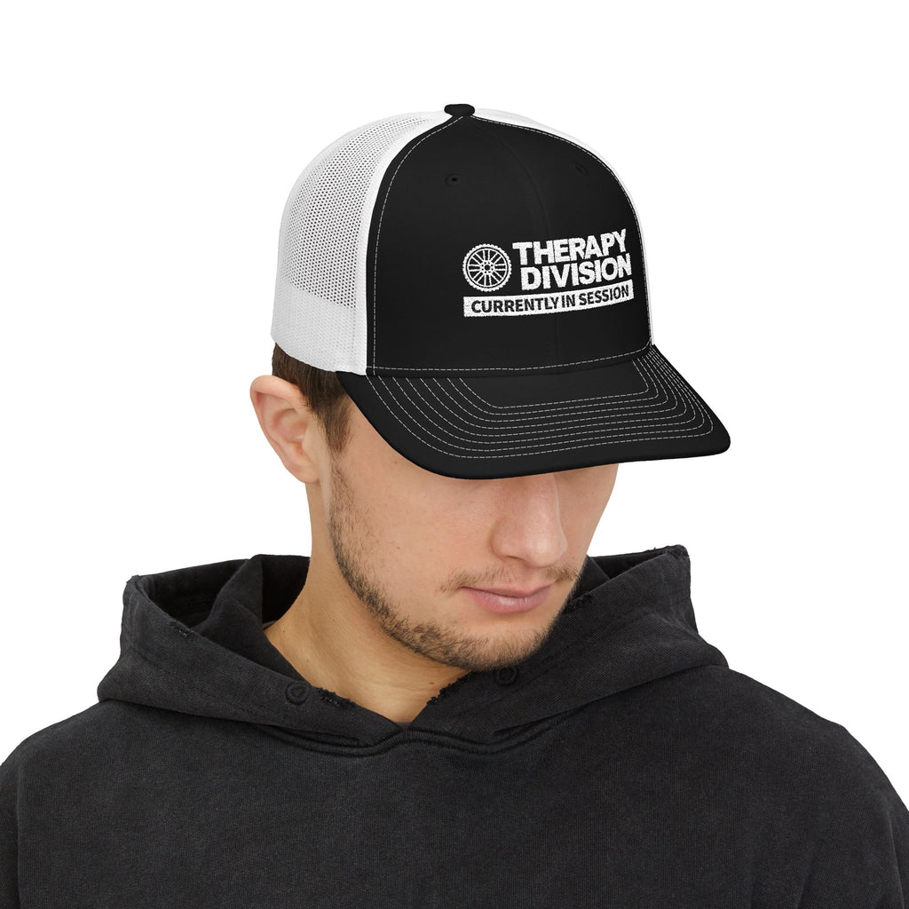Therapy Division Trucker Cap — "Currently In Session" Snapback Hat