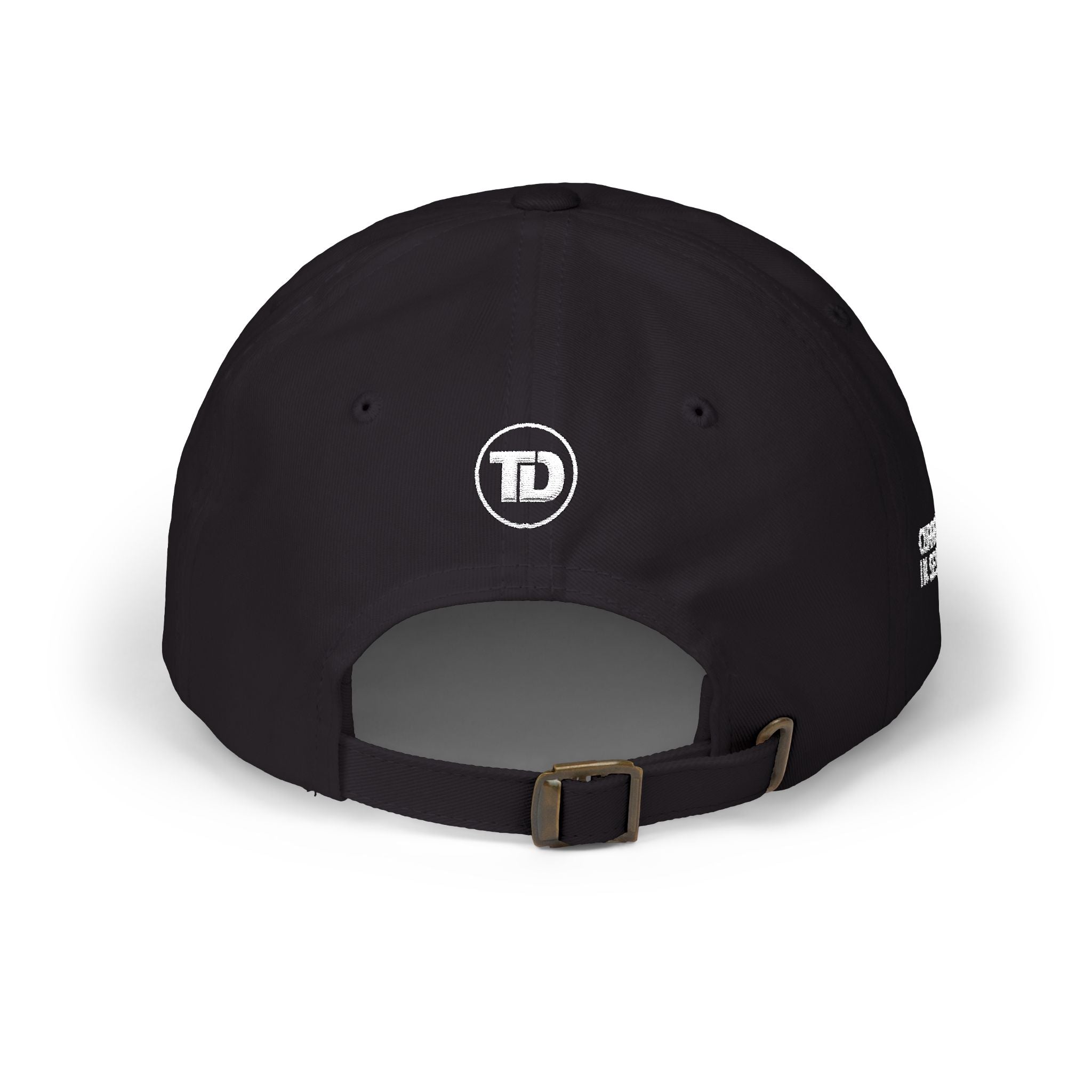 Therapy Division Cap – Minimal White Embroidered Baseball Hat