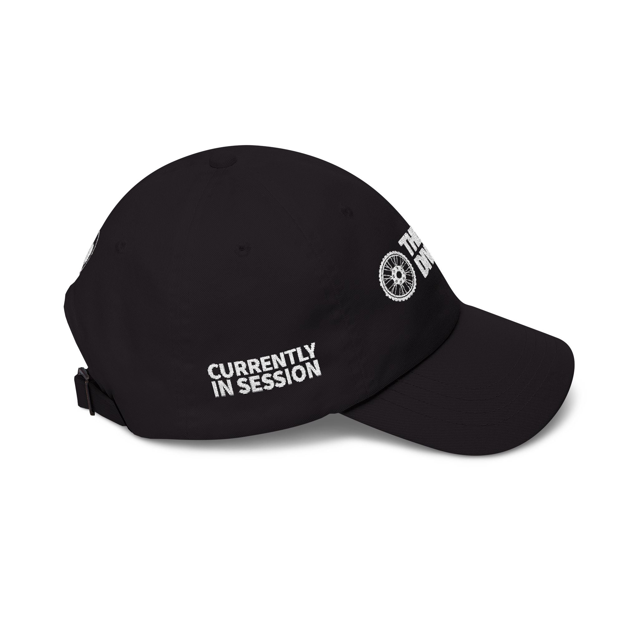 Therapy Division Cap – Minimal White Embroidered Baseball Hat
