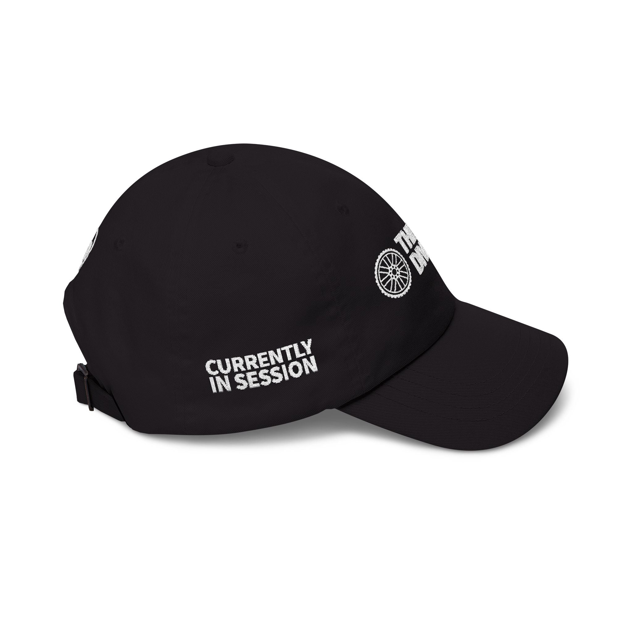 Therapy Division Cap – Minimal White Embroidered Baseball Hat